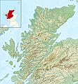 Highland UK relief location map