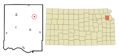 Jefferson County Kansas Incorporated and Unincorporated areas Winchester Highlighted.svg