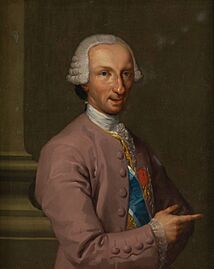 José del Castillo. Retrato de Carlos III con traje de corte