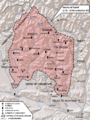 Map Duchy of Ksani 17-18 centuries AD