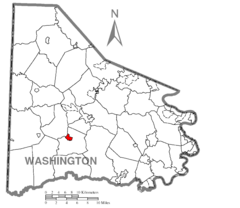 Map of Green Hills, Washington County, Pennsylvania Highlighted.png