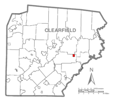 Map of Wallaceton, Clearfield County, Pennsylvania Highlighted.png