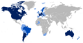 Map of the Croatian Diaspora in the World