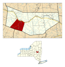 Montgomery County NY Canajoharie town highlighted.svg