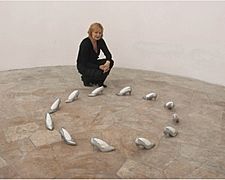 Orshi Drozdik Brains on High Heels, 1993 installation, photo 2006