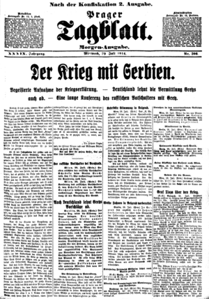 Archivo:PragerTagblatt-19140729-Morgenausgabe
