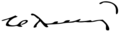 Signature of Eduardo Rodríguez Veltzé
