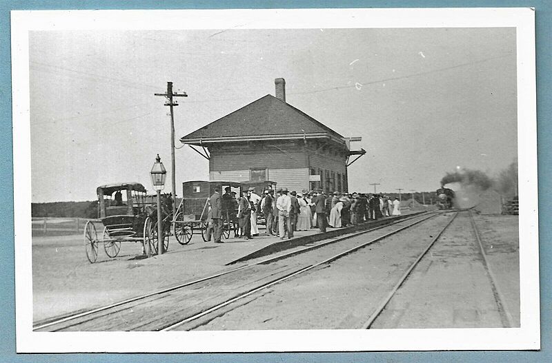 South Dennis station 1911 postcard