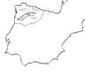 Territorial subdivisions of Gallaecia. Names in Latin and Arabic.