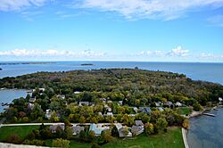 View from the top of Perry's Memorial Ohio.JPG