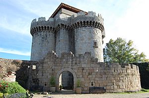 Archivo:Vista del castillo de Granadilla desde el interior de la villa