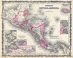 Archivo:1862 Johnson Map of Central America - Geographicus - CentralAmerica-johnson-1862