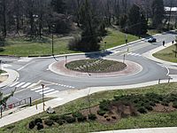2008 03 12 - UMD - Roundabout viewed from Art Soc Bldg 4.JPG