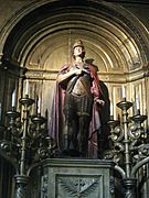 A statue in Church of San Felipe