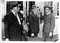 Actor desconocido, Adolfo Linvel y Pedro Quartucci en La campana nueva
