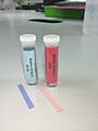 Blue and Red litmus papers