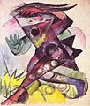 Caliban, Figurine für Shakespeares »Sturm« (1914) - Franz Marc (Kunstmuseum Basel)