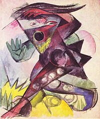 Archivo:Caliban, Figurine für Shakespeares »Sturm« (1914) - Franz Marc (Kunstmuseum Basel)