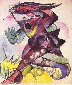 Archivo:Caliban, Figurine für Shakespeares »Sturm« (1914) - Franz Marc (Kunstmuseum Basel)