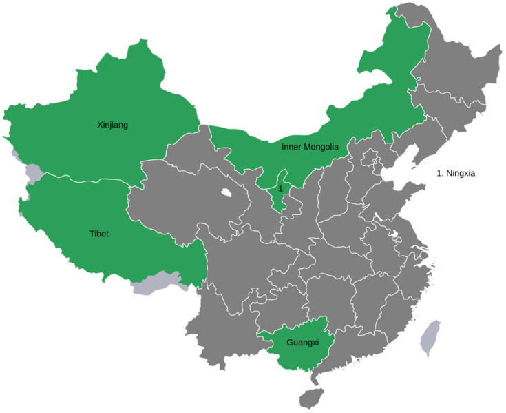 China autonomous regions