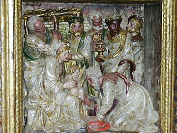 Colegiata de Bolea - Retablo de Santiago - Detalle