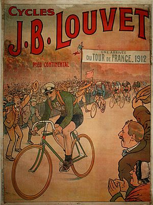 Archivo:Cycles J.B. Louvet, Poster Tour de France 1912, Collection Ivan Bonduelle