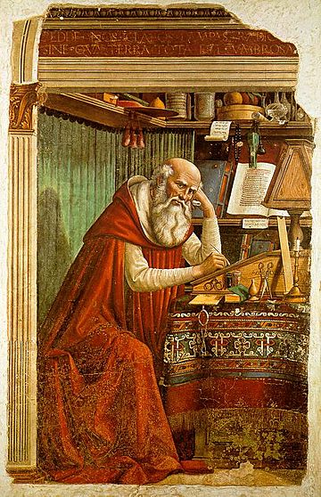 Archivo:Domenico Ghirlandaio - St Jerome in his study