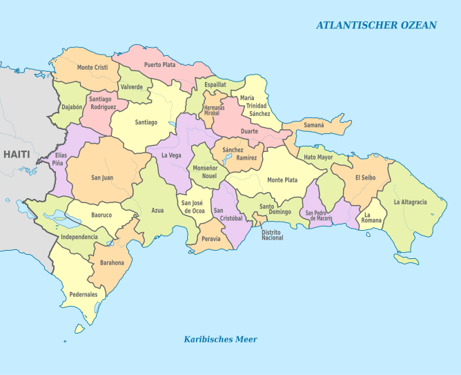 Provincias de la República Dominicana.