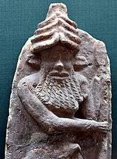 Archivo:Enkidu, Gilgamesh's friend. From Ur, Iraq, 2027-1763 BCE. Iraq Museum
