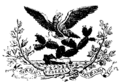 Escudo oficial de la Reublica Federal Mexicana de 1824