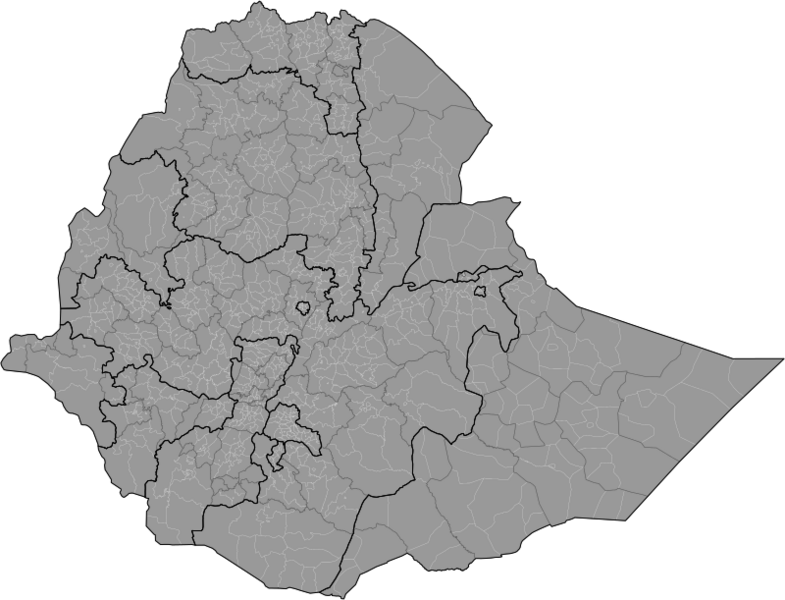 Ethiopia administrative boundaries
