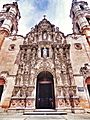 Fachada del Templo del Santuario de Nuestra Señora de Guadalupe, Aguascalientes, Ags.