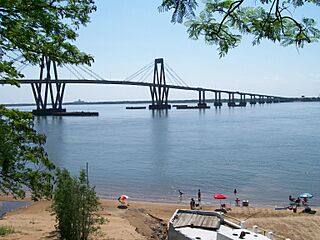 General Belgrano Bridge and Corrientes beach.jpg