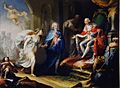 Godoy presentando la paz a Carlos IV (Real Academia de Bellas Artes de San Fernando)