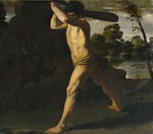 Hércules y el toro de Creta, por Zurbarán.jpg