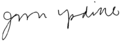 John Updike signature