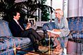 José María Aznar recibe a la alcaldesa de Cádiz. Pool Moncloa. 31 de mayo de 2000