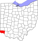 Map of Ohio highlighting Hamilton County.svg