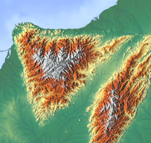 Archivo:Map of Sierra Nevada de Santa Marta