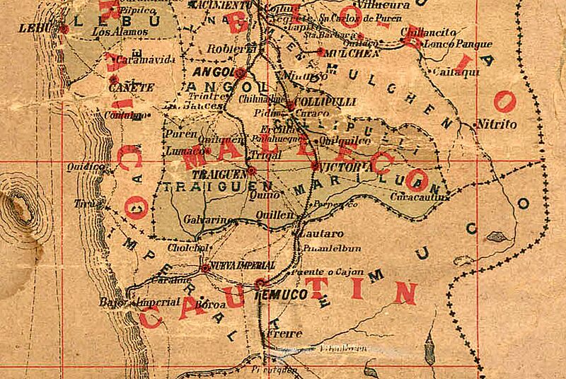 Mapa administrativo de Chile (1893)