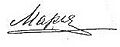 Maria Nikolaevna of Russia (signature)