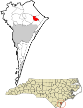 New Hanover County North Carolina incorporated and unincorporated areas Bayshore highlighted.svg