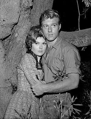 Archivo:Robert Redford Patricia Blair The Virginian 1964