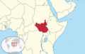 South Sudan in its region (de-facto)