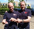 Tim and Chris Stamper outside the FortuneFish offices