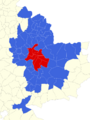 Urban Community of Lyon map-blank