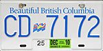 1985 British Columbia license plate CD 7172.jpg