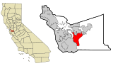 Alameda County California Incorporated and Unincorporated areas Sunol Highlighted.svg