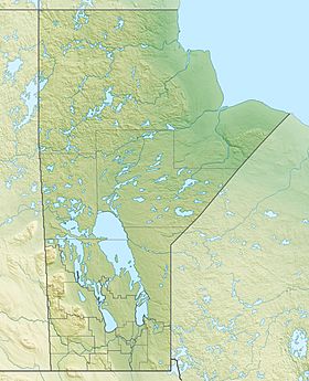 Lago Cedar (o de los Cedros) ubicada en Manitoba