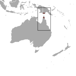 Mapa de distribución de Sminthopsis archeri